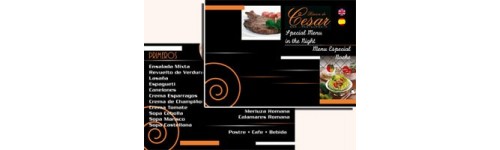 Cartas Restaurante (Menú) 